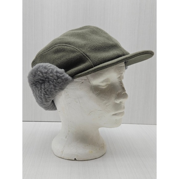 Vintage WISKO German Army NVA Winter Pile Cap Size 56 - Picture 1 of 7